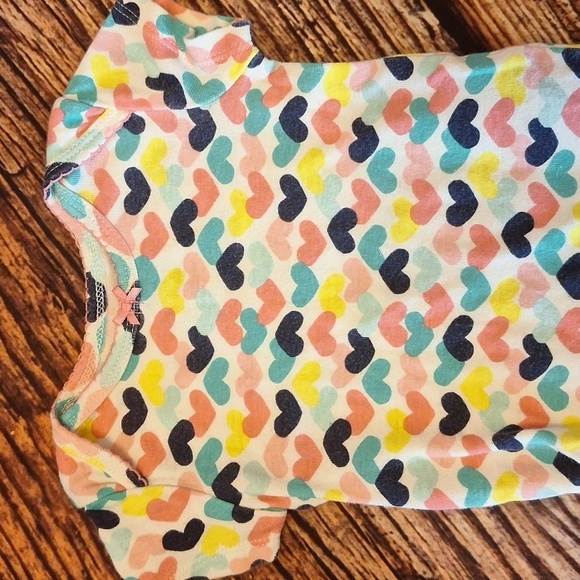 Carter's 3M GIRLS HEART PRINT ONSIE - Picture 2 of 3
